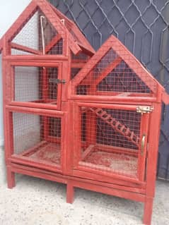 A wooden cage