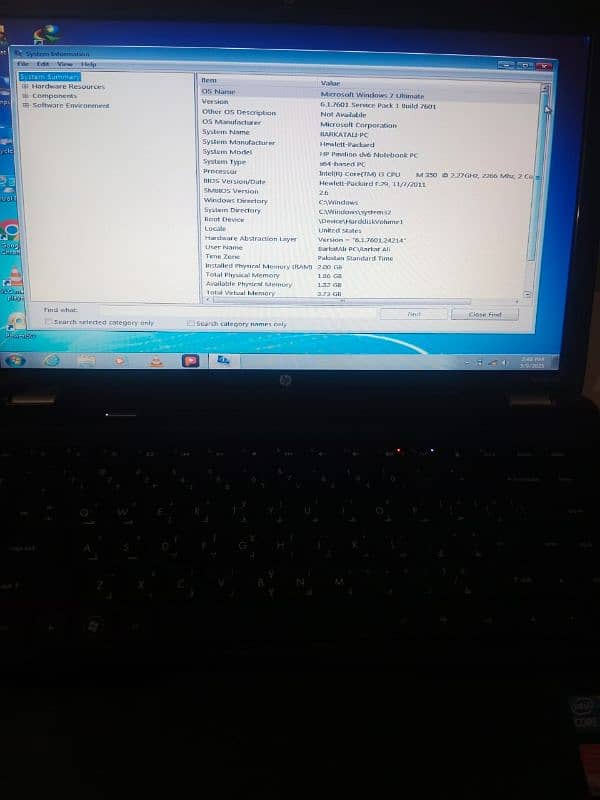 Hp pavilion dv6 notebook core i3 5