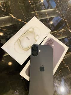 Iphone 16 plus 100% health 14 cycle charge