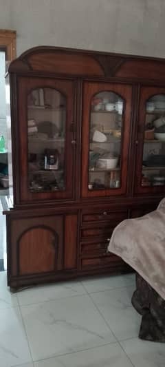wodden wardrobe to display dinner sets
