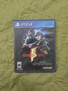 ps4 cd resident evil 5