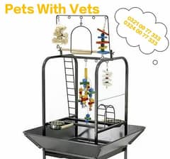 Grey | Parrot | Macaw & Cockatoo Bird Stands – Say Goodbye to Cages!