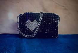 crystal pearl bag