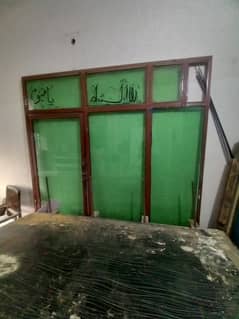 Shop glass door
