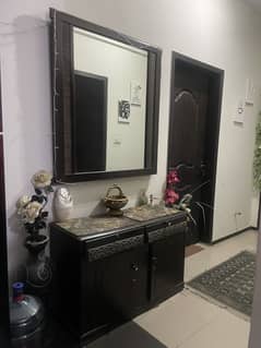 Console table and mirror