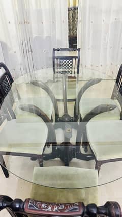 6 chairs Dining table set for sale
