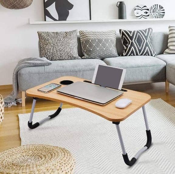 Study/Work Lap Table with Phone/Tablet Slot 2
