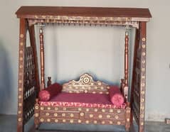 "Wooden Bridal Swing / Wedding Jhoola for Sale"