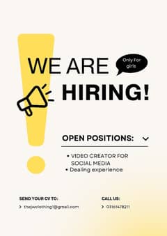 Need social media worker