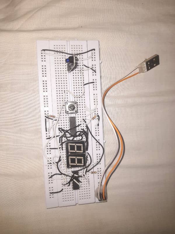 OBJECT COUTING CIRCUIT USING 7-SEGMENT DISPLAY AND IR SENSOR 0