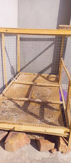 wooden cage