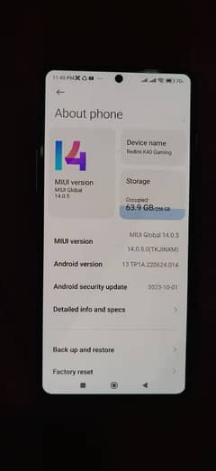 redme k40 gaming mobile