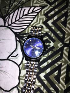 blue dial watch