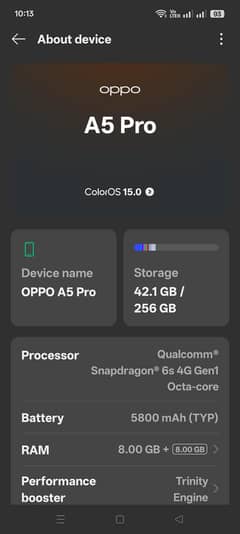 oppo A5 pro just box open