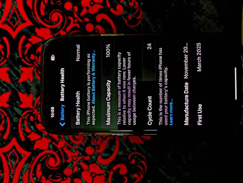 iPhone 15 128 Jv 22 Cycle Count with box 5