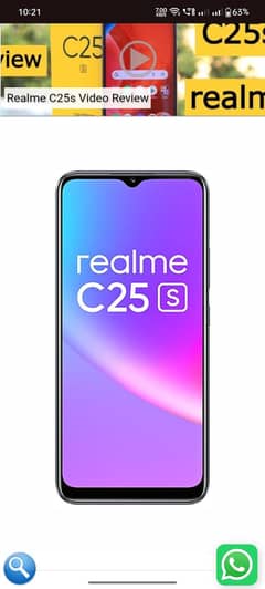 Realme c 25 s 8/10 condition