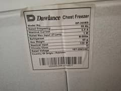 DAWLANCE ENERGY SAVER DEEP FREEZER