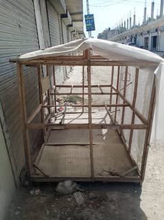 Cage for hens and parrots