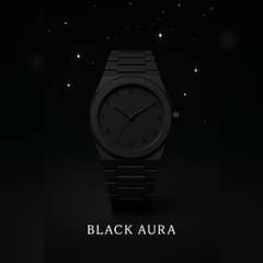 Black Arabic Aura watches Available 