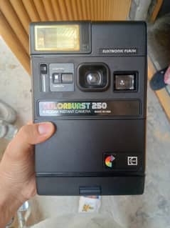 electronic flash camera   and.  it can also print the picture