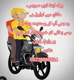 PICK and DROP services available in multan