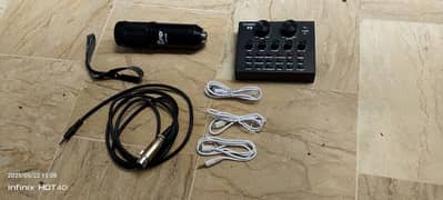 BM 800 STUDIO MIC WITH V8 SOUNDCARD & ACCESSORIES