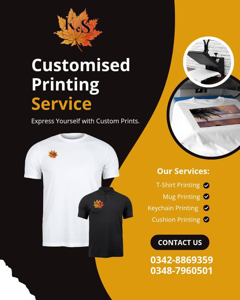 customized printing (sublimation and DTF printing) 1