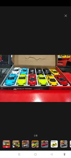 1:43 scale of toy metal cars