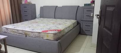 Tastic Brand King size bed with  side table, chester  setty dressing
