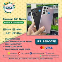 Samsung S21 Ultra 128GB Official PTA Approved CellArena