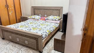 King size bed with mattress for sale