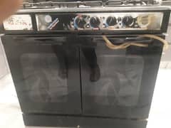 Sonica Black colour Gas Cooking Range Cabnet Urgent sale6