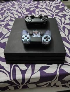 PS4 Pro with 2 controllers