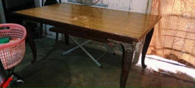 4 in 1 , 1 dining table wooden,show case,dressing table,computer table 6