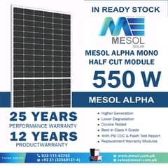 Mesol jinko N type 545 watt plate