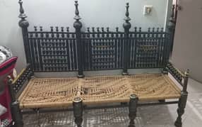 wood sofa set