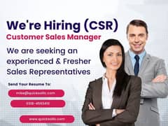 Calling Agents/ CSR/ Sales representative