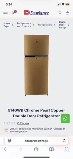 Dawlance 9140WB Chrome Pearl Copper