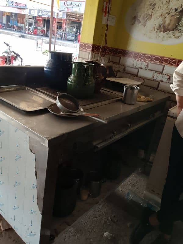 fries fryer and chai counter or cups all setup for chai 13
