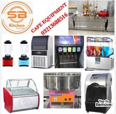 Cafe commercial equipment slush cone machine Fryer Pizza oven