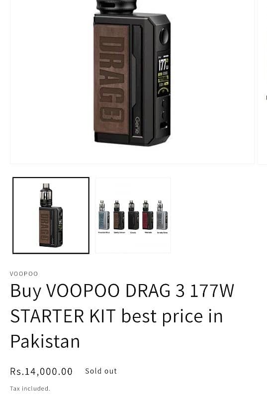 VOOPOO DRAG 3 vape 177w 4