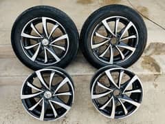 16 Inch Aftermarket Alloy Rims – Set of 4 (2 with Tyres 205 60 R16)