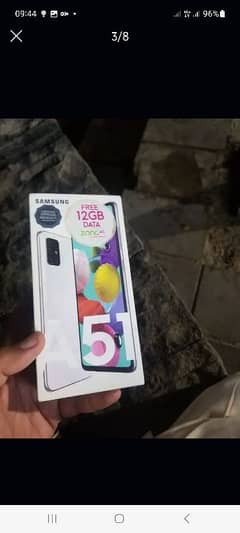Galaxy A51 6/128 with box PTA official sealed Saff set urgent needcash