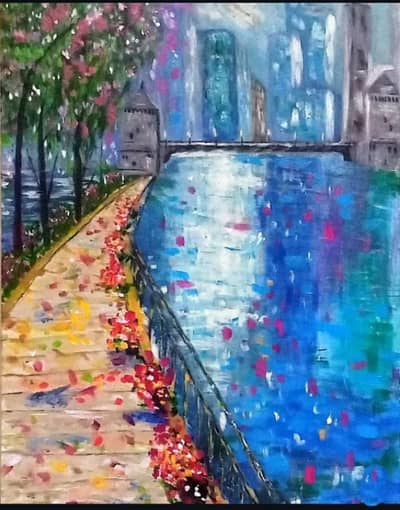 morning at Chicago river