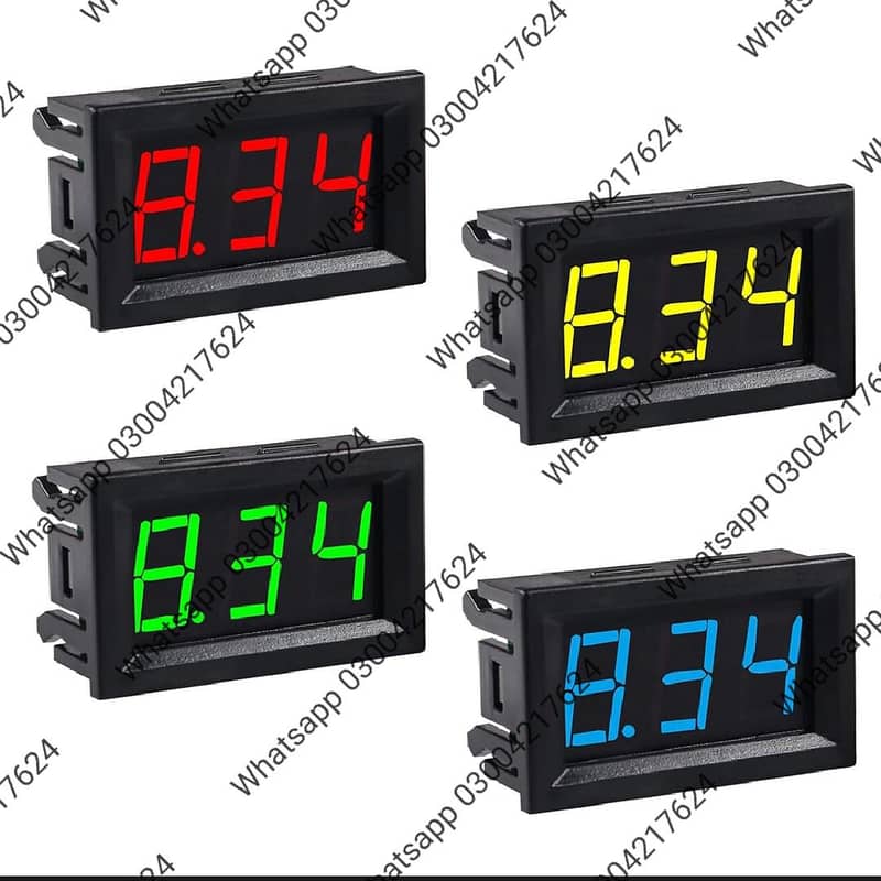 Digital Voltmeter DC 4.5V to 30V Digital Voltmeter Voltage Pa 8