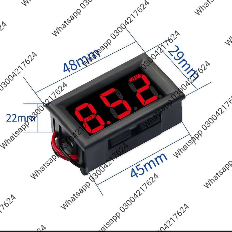 Digital Voltmeter DC 4.5V to 30V Digital Voltmeter Voltage Pa 11