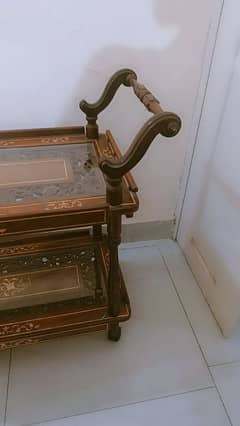 tea trolley of sesham wood