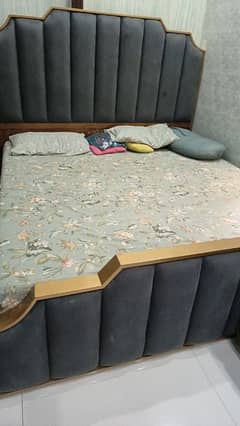 beautiful bed just bed. . . no side table