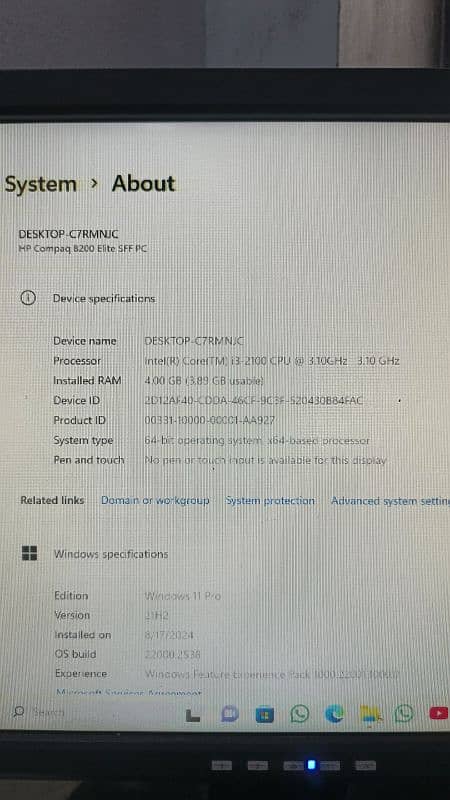 HP desktop core i3 2nd gen 1