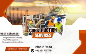 Construction services, Building Contractor, Grey structure, Renovation